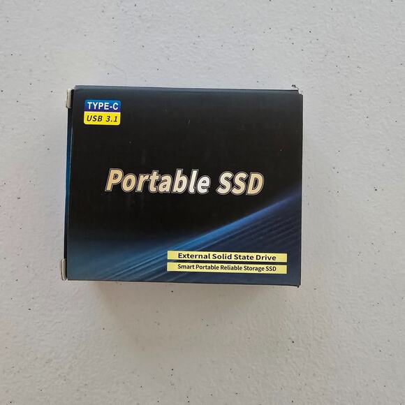 2TB Portable SSD External Solid State Drive Type-C USB 3.1 Blue NIB - Picture 2 of 10